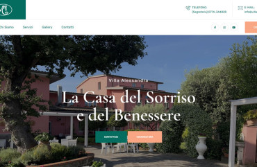 Restyling del sito web di Villa Alessandra