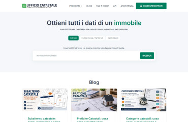 Creazione sito web Ufficio Catastale