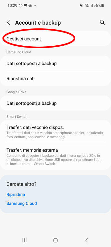Configurazione email da smartphone 2