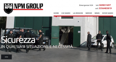 Realizzazione sito web NPM Group - Istituto di Vigilanza
