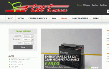Start Batterie Shop - <p>Shop Start Batterie - Batterie per Auto, Moto, Camper, Batterie Nautiche, Batterie Bosch - Start Batterie di Lanuti Andrea</p>
