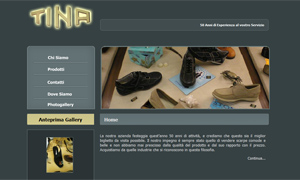 Tina Calzature - Sito web di Tina Calzature Azienda con 50 anni di attività, il cui impegno è vendere scarpe comode e belle senza prescindere dalla qualità del prodotto e dal suo rapporto con il prezzo.