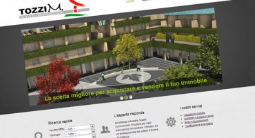 Realizzazione sito web Tozzi M. Servizi Immobiliare - La tua Agenzia Immobiliare a Fiano Romano