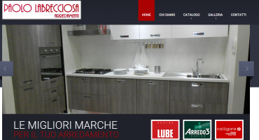 Realizzazione sito web Arredamenti Labrecciosa Viterbo - Cucine, Divani, Camere, Camerette, Salotti