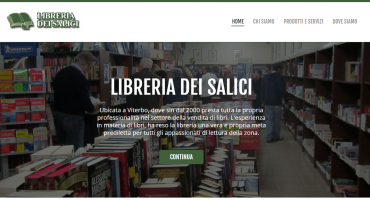 Realizzazione sito web Libreria dei Salici - Viterbo - Libri rari, esauriti, remainders