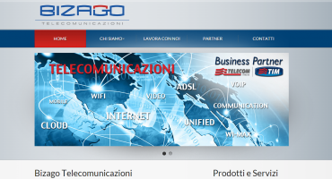 Realizzazione sito web Bizago - Servizi Di Telecomunicazione - Partner Tim Telecom