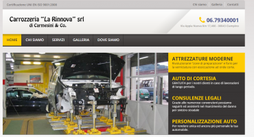 Realizzazione sito web Carrozzeria La Rinnova