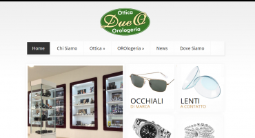 Realizzazione sito web Due O - Ottica, Orologeria