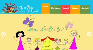 Realizzazione sito web Asilo Nido Casa Dei Bimbi