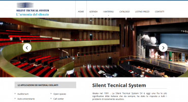 Realizzazione sito web Silent Tecnical System - Materiali Isolanti Acustici