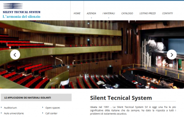 Silent Tecnical System - <p>Dal 1991 Silent Tecnical System risolve i problemi di isolamento acustico con materiali isolanti di altissima qualit&agrave;.</p>
