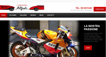 Realizzazione sito web Carrozzeria Alfedi - Autocarrozzeria Roma, Restauro Auto d'Epoca