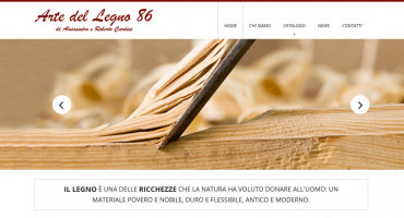 Realizzazione sito web Arte del legno 86 - Falegnameria Roma, porte e finestre in legno