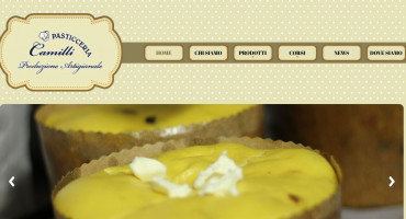 Realizzazione sito web Pasticceria Camilli Viterbo