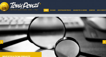 Realizzazione sito web Tony Ponzi Investigazioni Roma