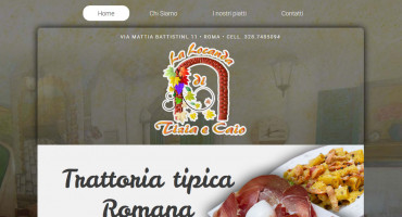 Realizzazione sito web La Locanda di Tizia e Caio - Trattoria Tipica Romana