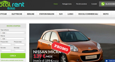 Realizzazione sito web Total Rent Italia - Noleggio Auto e Moto a Lungo Termine