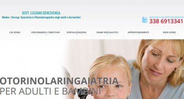 Realizzazione sito web Dott. Luciano Bencivenga - Medico Chirurgo specialista in Otorinolaringoiatria