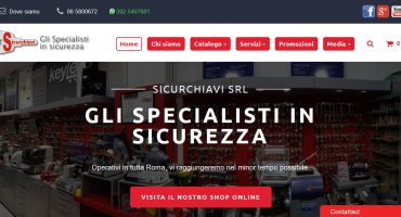 Realizzazione sito web Sicurchiavi - Gli Specialisti in sicurezza