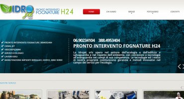 Realizzazione sito web Idrojet srls - pronto intervento fognature h24