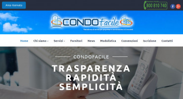 Realizzazione sito web CondoFacile - Piattaforme Amministrazione Condominiale
