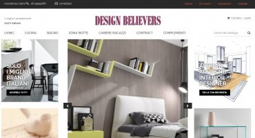 Realizzazione sito web Design Believers - Arredamento Artigianale Italiano