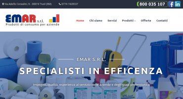 Realizzazione sito web EMAR S.r.l. Forniture per Aziende e Studi Professionali