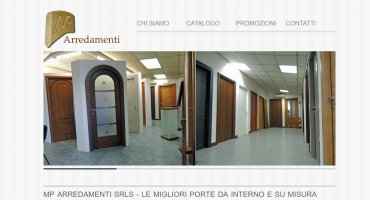 Realizzazione sito web MP Arredamenti - Fabbrica Porte e Finestre Roma