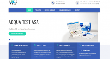 Realizzazione sito web ASA Acqua Test - Kit per analisi delle acque