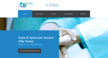 Realizzazione sito web Casa di Riposo per Anziani Roma - Villa Vissia