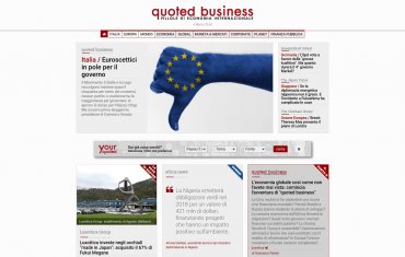 quoted - Testata giornalistica di economia internazionale con particolare attenzione ai dati ed alla visione delle testate straniere verso l'Italia e l'Europa, da fonti autorevoli.
