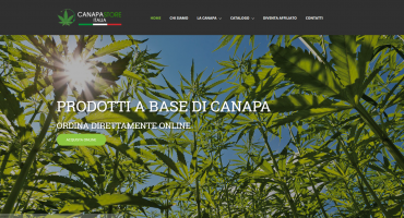 Realizzazione sito web Canapa Store Italia