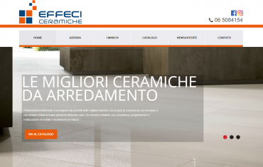 Effeci Ceramiche  - <p>Effeci Ceramiche &egrave; riconosciuta da oltre 50 anni a Roma come azienda leader nel settore della rivendita delle ceramiche e dell&#39;arredamento di interni.</p>

<p>Il successo &egrave; costruito sulla&nbsp;qualit&agrave; degli articoli&nbsp;che vengono proposti ai clienti e sull&#39;unicit&agrave;, per stile ed eleganza, delle realizzazioni.&nbsp;</p>
