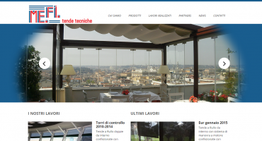 Realizzazione sito web Me.Fi - Tende Tecniche