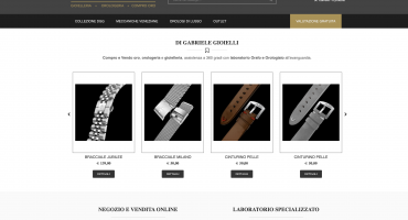 Realizzazione sito web digabrielegioielli.it/