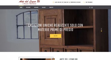 Realizzazione sito web artedellegno86.it/