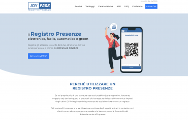 JoyPass  - JoyPass - Il Registro Presenze elettronico, facile, automatico e green
Registra gli accessi e le uscite dalla tua struttura o dal tuo locale per essere a norma dei DPCM anti COVID-19