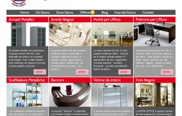 Appia Office - La Appia Office commercializza e vende arredamenti modulari e componibili per negozi di diversi generi merceologici.