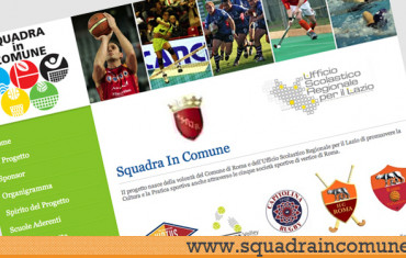 Squadra In Comune - il portale dedicato al progetto nato dalla volontà del Comune di Roma e dell'Ufficio scolastico Regionale per il Lazio di promuovere la cultura e la pratica sportiva anche attraverso le 5 società sportive di vertice di Roma.