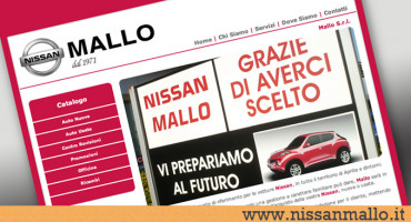 Realizzazione sito web Nissan Mallo - Concessionario Nissan Aprilia