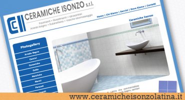 Realizzazione sito web Ceramiche Isonzo
