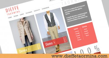 Realizzazione sito web Dieffe Taormina - Negozio E-Commerce Abbigliamento Uomo Donna
