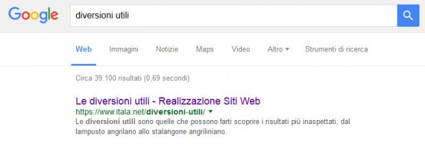 SERP diversioni utili