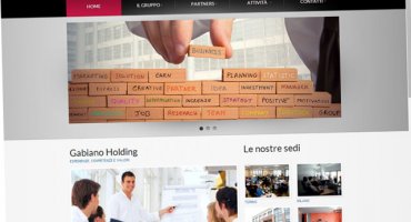 Realizzazione sito web Gabiano Holdig - Partner BT Italia, NGI e Wind Buisness