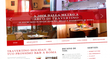 Realizzazione sito web Bed and Breakfast Roma Travertino Holiday