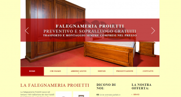 Realizzazione sito web Falegnameria Proietti - Arredamento su misura Roma