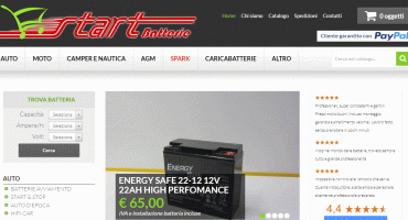 Realizzazione sito web Shop Start Batterie