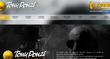 Realizzazione sito web Tony Ponzi - Agenzia Investigativa Roma