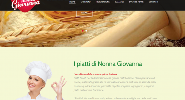 Realizzazione sito web I piatti di Nonna Giovanna - Ristorazione Collettiva e Catering Bar e Ristoranti