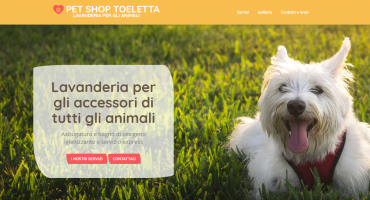 Realizzazione sito web Pet Shop Toeletta di Raffaella Fugardi